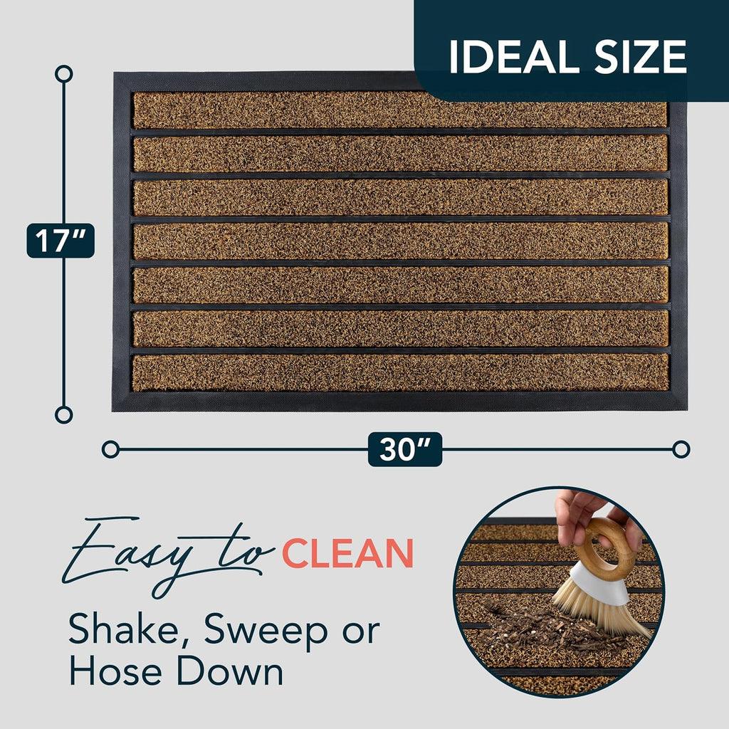 Durable Front Door Doormat Dust Removal Waterproof Outdoor Indoor Door Mat On Clearance