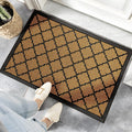 Mixed Sizes Surplus 1432 Pcs Diamond Lattice Coir Doormat Rubber Edged Outdoor Entry Mat Dirt Trapping Welcome Rug Wholesale Liquidation