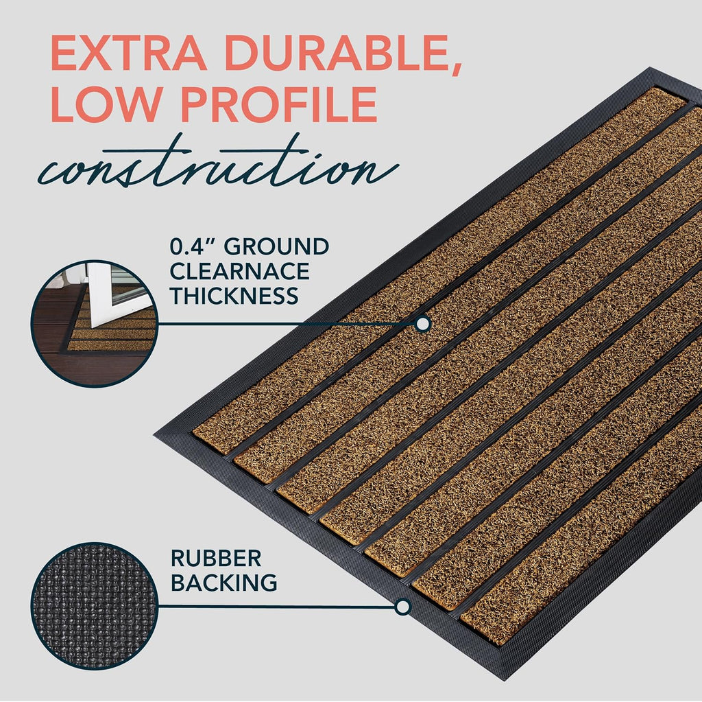 Durable Front Door Doormat Dust Removal Waterproof Outdoor Indoor Door Mat On Clearance