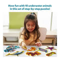 5748Pcs Clearance Step by Step Progressive Jigsaw Puzzles, Underwater Ocean Animal Toddler Puzzle Set, 10 Levels Early Learning Educational Toy for Kids Ages 3+