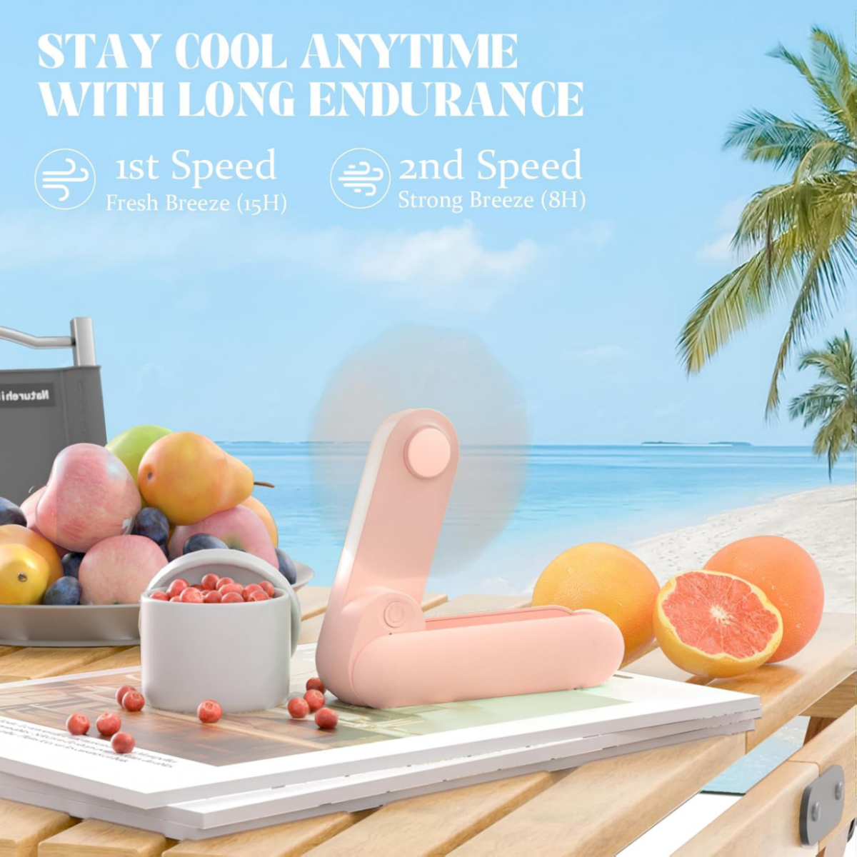 Bulk Clearance Handheld Foldable Mini Fans Wholesale, Model K801 / A25 / A225 Portable Pocket Cooling Fan, Black & Pink Overstock Large Quantity Liquidation