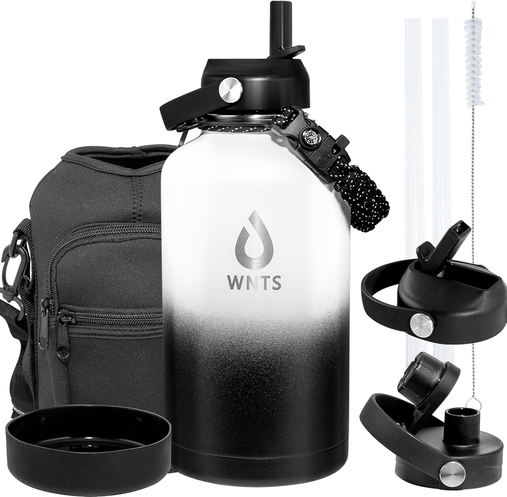 Final Clearance About 679pcs Multi-Color Ombre Stainless Steel Vacuum Insulated Water Bottle Wholesale, Leakproof Sports Thermos Cup Complete Accessory Set…