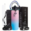 Final Clearance About 679pcs Multi-Color Ombre Stainless Steel Vacuum Insulated Water Bottle Wholesale, Leakproof Sports Thermos Cup Complete Accessory Set…