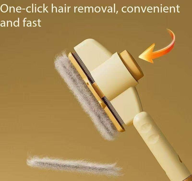 Pet grooming tools: brushes for removing pet hair. Useful for removing loose hair from cats and dogs. Ideal for grooming p