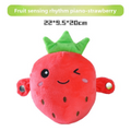 Clearance Fruit Sensing Rhythm Piano Plush Toy, 980Pcs Wholesale Mixed Styles Touch Sensitive Musical Doll