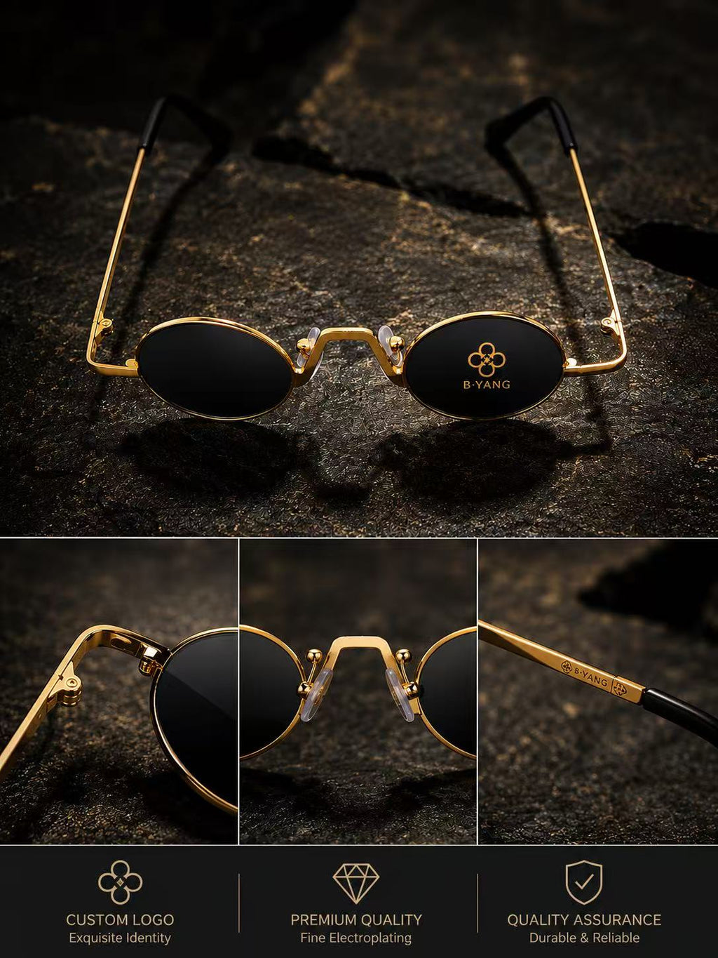 🔥 Retro Oval Sunglasses UV400 Protection – Only 359 Left