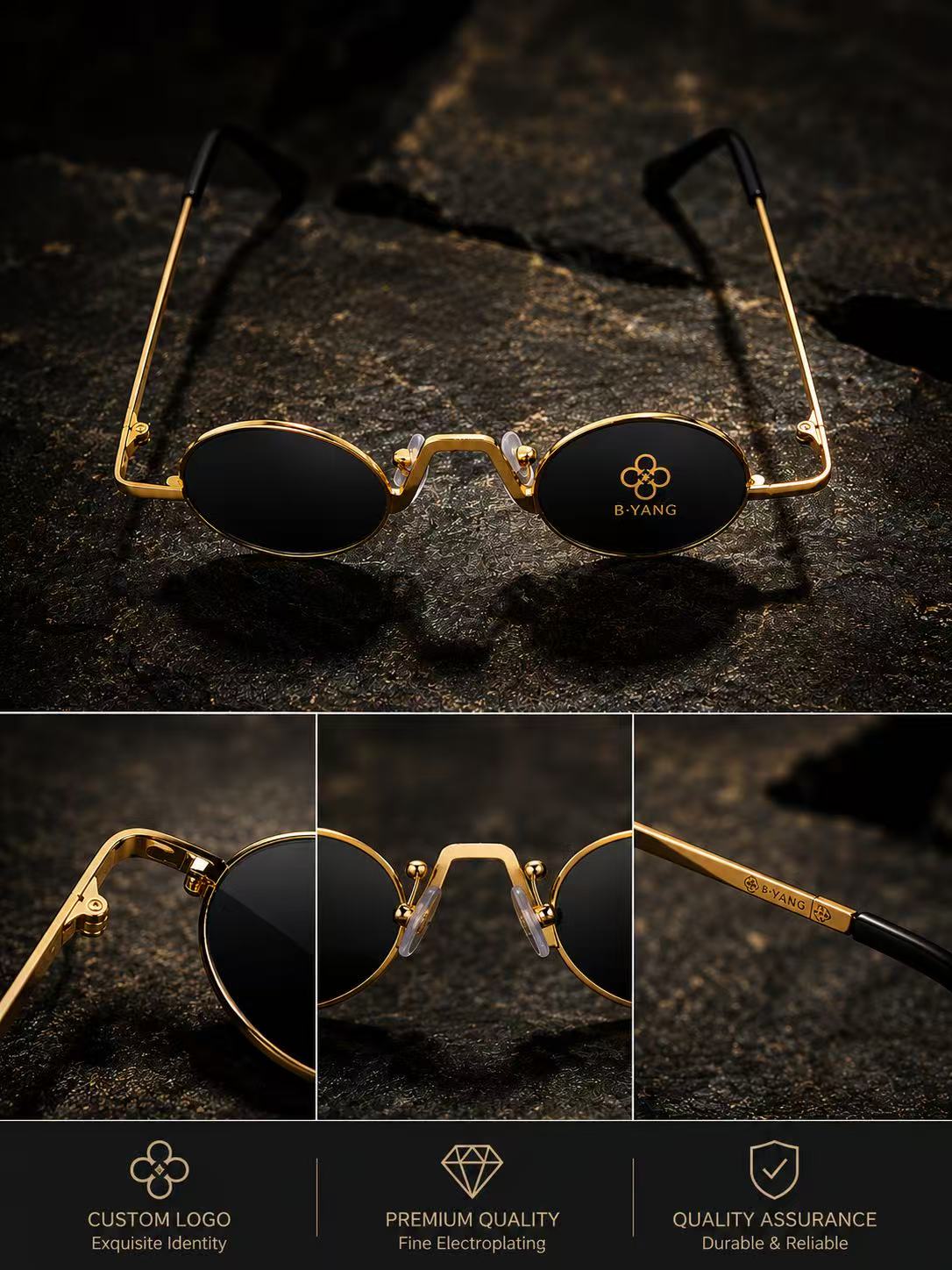 🔥 Retro Oval Sunglasses UV400 Protection – Only 359 Left