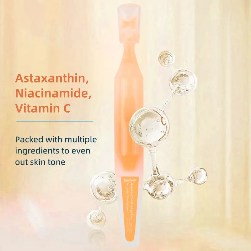 Clearance Jaydear Astaxanthin Ampoule Serum, Antioxidant Anti-Aging Secondary Throwing Essence, Brightening Repair Facial Liquid 30PCS
