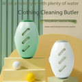 Goat egg-shaped device for removing hair from clothing. Powerful tool for removing hair from pets. Portable device for cleaning up pet hair and removing excess hair.