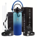 Final Clearance About 679pcs Multi-Color Ombre Stainless Steel Vacuum Insulated Water Bottle Wholesale, Leakproof Sports Thermos Cup Complete Accessory Set…
