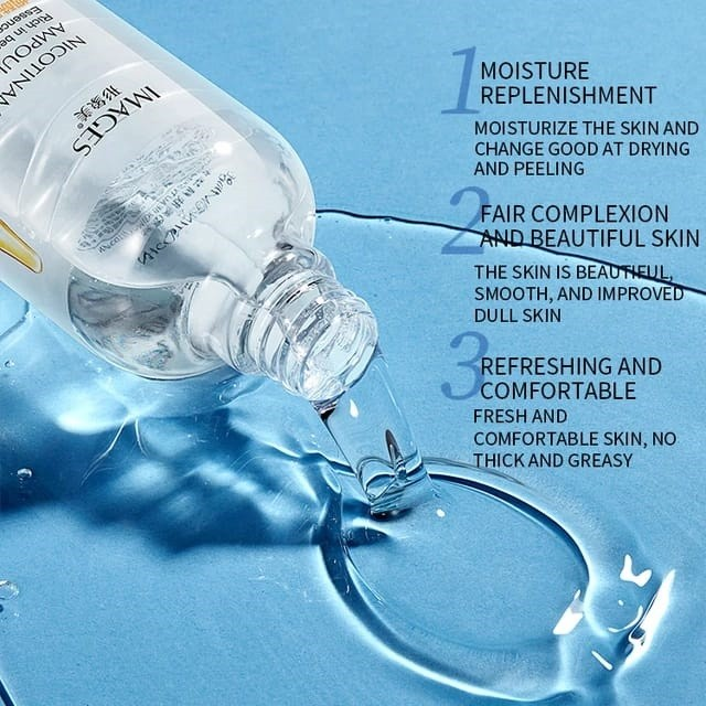 Clearance HYMEY'S 500ml Facial Essence Water, Hyaluronic Acid & Nicotinamide Toner, Hydrating Brightening Skin Lotion, Random Mixed Types Shipment