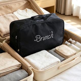 Wholesale Brunch Printed Waterproof Travel Toiletry Bag Bulk Stock Large Capacity Makeup Organizer Ship From Overseas Warehouse