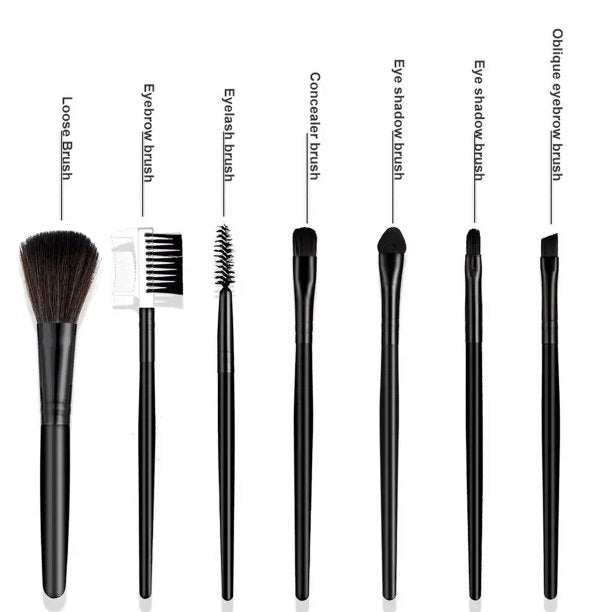 Makeup Brush Set Clearance 2000Pcs , Portable Synthetic Brushes, Foundation Concealer Eyeshadow Blush Brushes, Black Travel Makeup Kit for Women