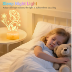 Bulk Discount Liquidation 748pcs RGB Color Shift Princess Night Light, Touch & Remote Control Sleeping Lamp For Girls Room