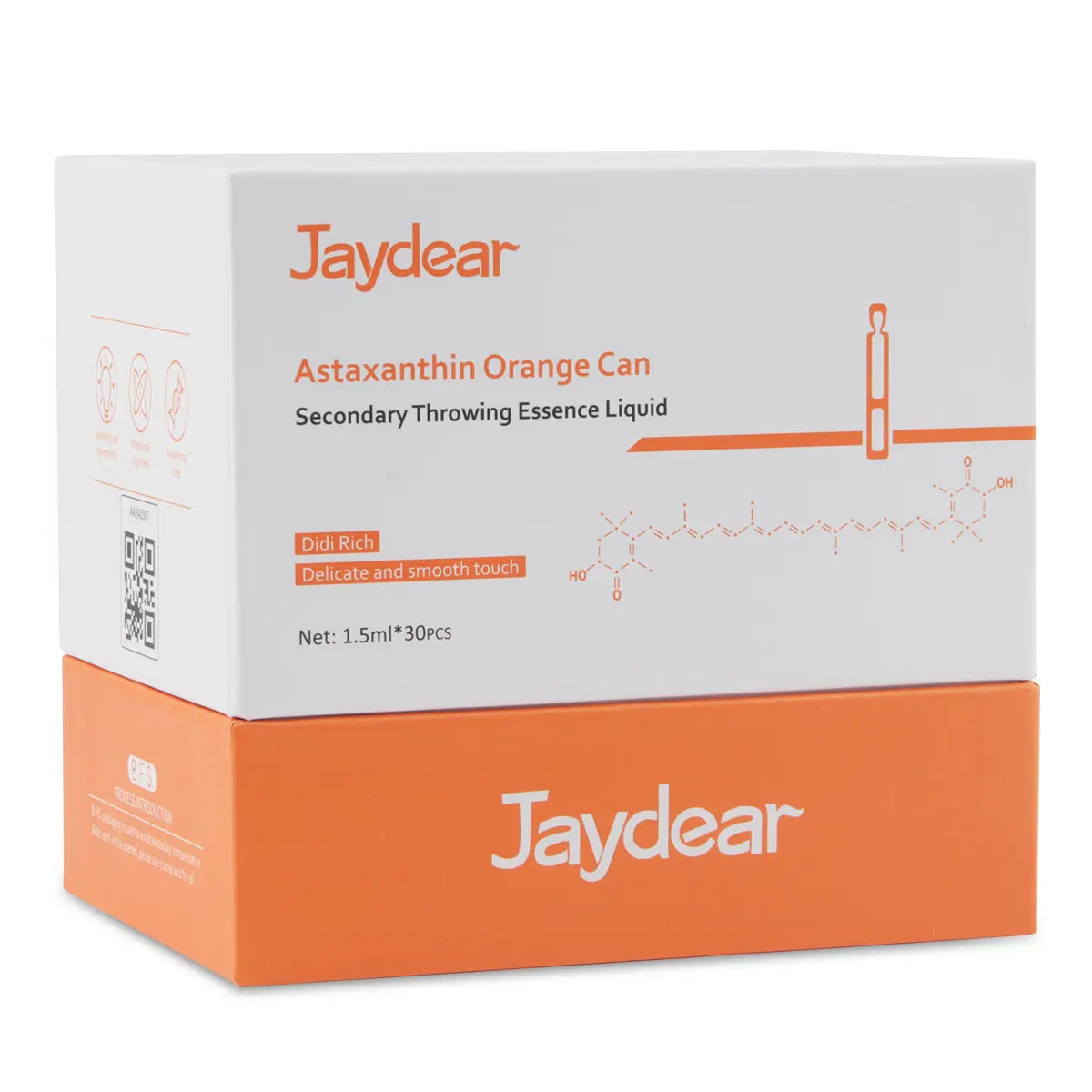 Clearance Jaydear Astaxanthin Ampoule Serum, Antioxidant Anti-Aging Secondary Throwing Essence, Brightening Repair Facial Liquid 30PCS