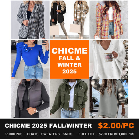 CHICME Women's Fall & Winter Clothing Bulk Lot – 2025 Styles | 35,000 pcs