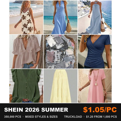 SHEIN Women's Summer Clothing Bulk Lot – 2026 Styles | 350,000 pcs