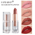 HANDAIYAN Ice Cube Matte Lipstick, Velvety Nude Long Lasting Lip Makeup, Mixed Assorted Colors Random Delivery Clearance Stock