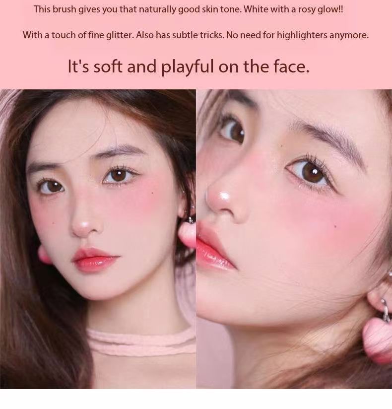 Cute Cloud Single Blush Palette, Natural Matte Flush Cheek Makeup, Low Saturation Korean Rouge, Mixed Assorted Shades Random Delivery Clearance Stock