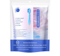 Clearance 5-in-1 Disposable Travel Toothbrushes, No Water Needed Mint Bead On-the-Go Mini Toothbrush with Floss Tongue Scraper Toothpick, 26PCS Per Pack