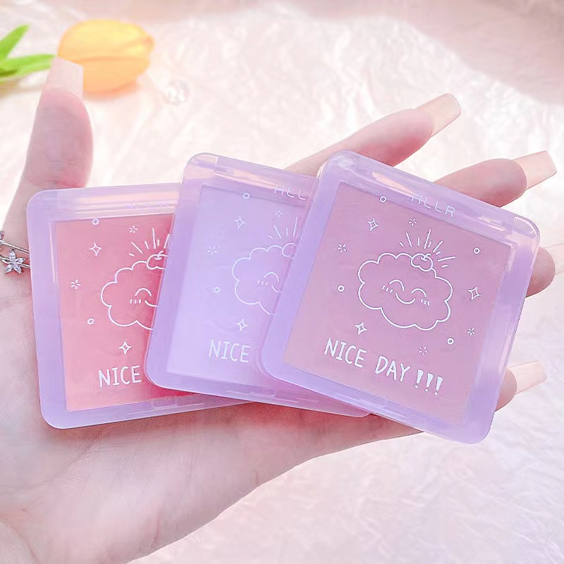 Cute Cloud Single Blush Palette, Natural Matte Flush Cheek Makeup, Low Saturation Korean Rouge, Mixed Assorted Shades Random Delivery Clearance Stock