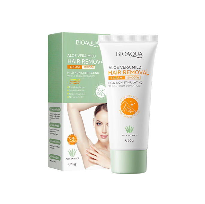 Aloe Vera Gentle Hair Removal Cream, Painless Body Depilatory Lotion, Underarm & Leg Hair Remover Clearance Stock
