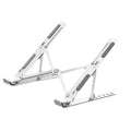 Adjustable Aluminum Laptop Stand Clearance, Foldable Portable Ergonomic Notebook Riser, Multi-Angle Height Adjustable Cooling Laptop Holder for Desk Travel Home Office