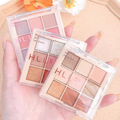 Clearance HLLR 9 Colors Eyeshadow Palette, Matte & Shimmer Nude Eye Shadow Tray, Mixed Palettes Random Shipment