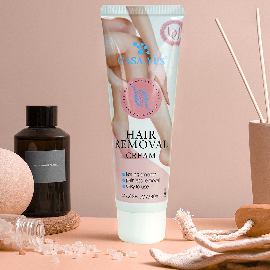 Clearance CASA.YES Painless Hair Removal Cream, Gentle Body Depilatory Cream for Arms Legs Underarms, Long Lasting Smooth Skin 80ml