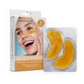Clearance 24K Gold Gel Eye Patches, Firming Nourishing Under Eye Masks, Reduce Dark Circles Puffiness Fine Lines, 5 Pairs Per Box