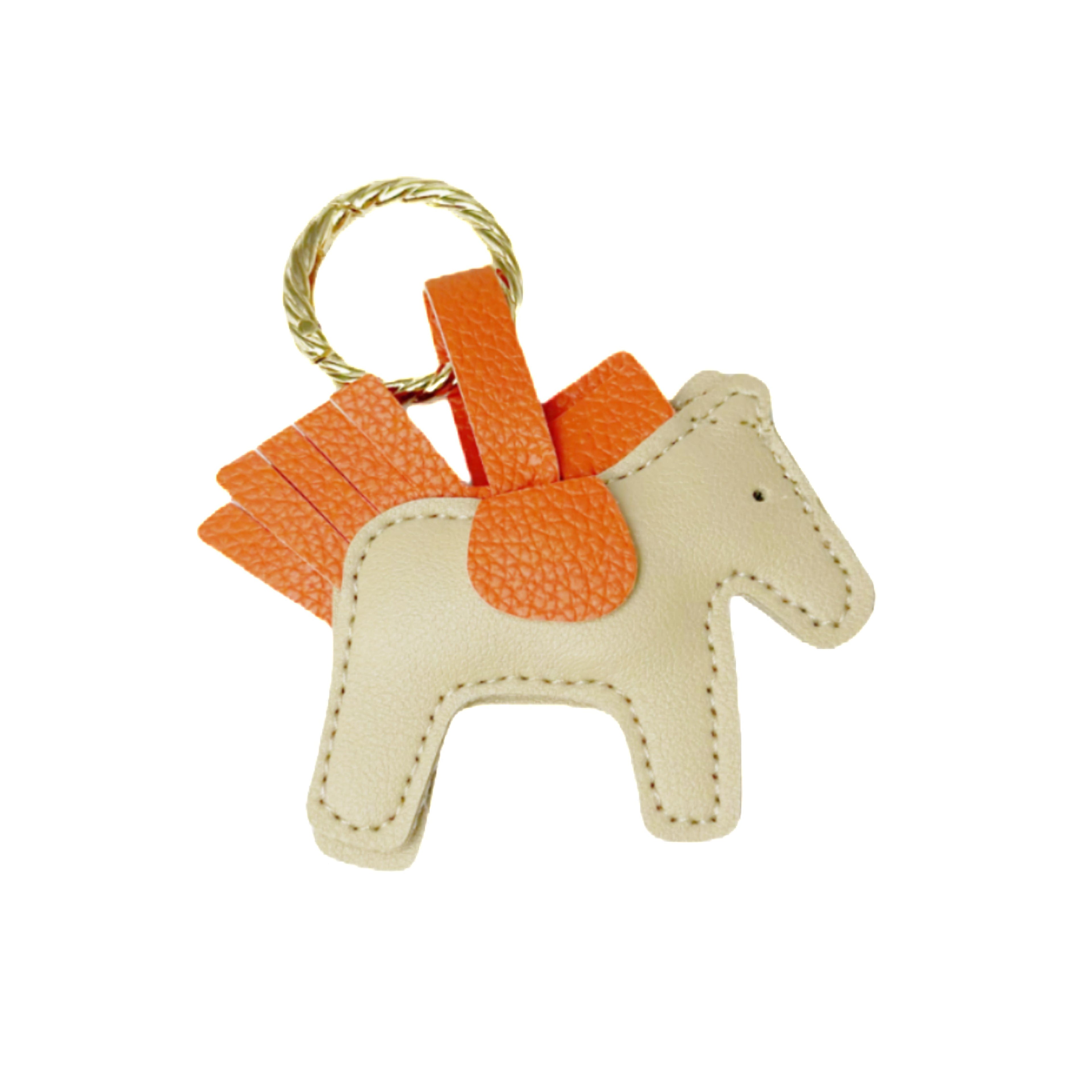 Leather Pony Bag Charm Clearance, Cute Little Horse Keychain, Fashion Faux Leather Horse Pendant for Handbag & Car Key