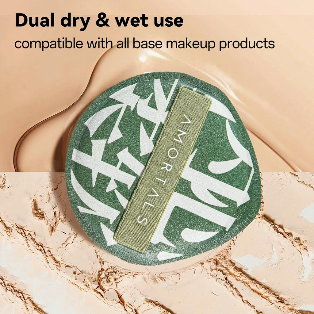 Clearance 1000pcs Wet & Dry Dual-Use Makeup Foundation Puff, Soft Flocking Powder Puff