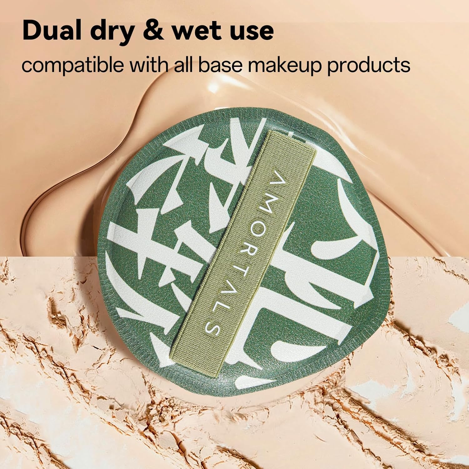 Clearance 1000pcs Wet & Dry Dual-Use Makeup Foundation Puff, Soft Flocking Powder Puff