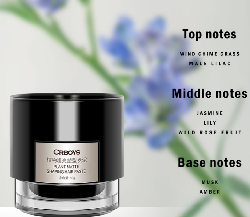 Plant Matte Shaping Hair Paste for Men Clearance, Long Lasting Strong Hold Matte Finish Hair Clay, Non-Greasy Natural Styling Hair Mud 50g with Refill Option