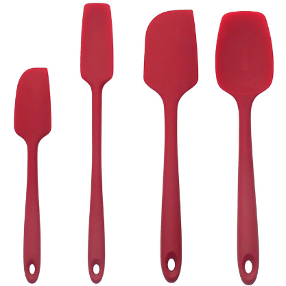 Mixed Silicone Kitchen Utensils Set Clearance, Multi Style Cooking Spatula Turner Baking Tool Kit, Wooden / Stainless Steel Handle Non-Stick Cookware Accessories Multi Color Available