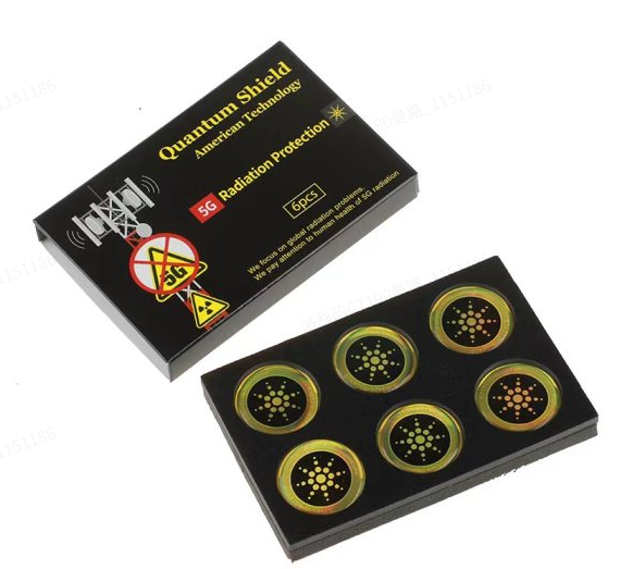 Clearance 6Pcs Quantum Shield 5G EMF Radiation Protection Stickers, Anti Electromagnetic Wave Shield Sticker for Cell Phone Laptop Router Home Appliances