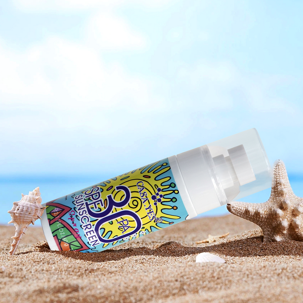 Clearance CASA.YES SPF30 PA++ Sunscreen Spray, Refreshing Hydrating UV Protection Mist, Portable Face & Body Sun Protection Spray 60g