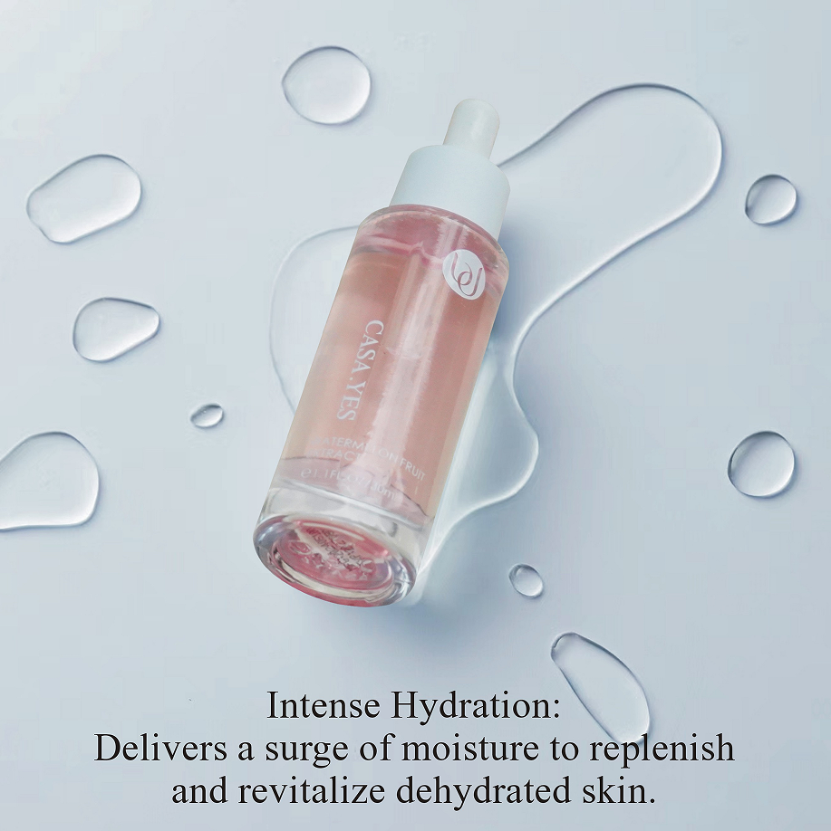 Watermelon Extract Hydrating Face Serum, Refreshing Brightening Facial Essence Oil, Oil Control Moisturizer Clearance Stock