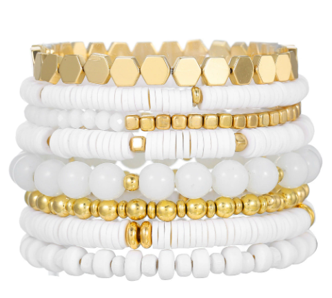Clearance Women Gold Silver Fashion Jewelry Sets, Stackable Rings, Chain Bracelets, Anklets, Necklaces, Drop Earrings, Rhinestone Wedding Bridal Accessories Bulk