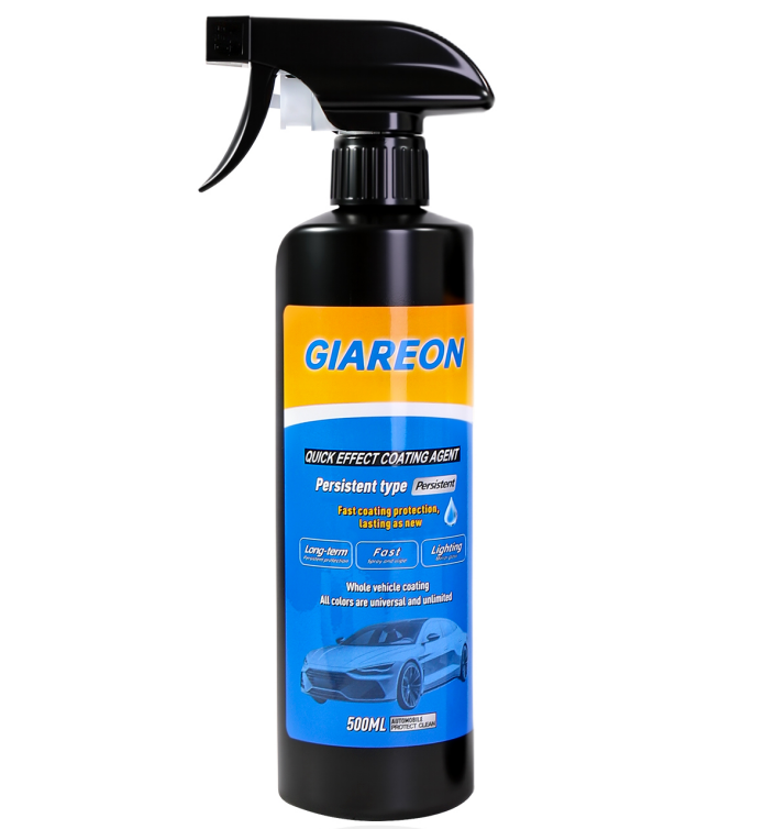 Quick Effect Car Coating Spray Clearance, 500ML Fast Nano Ceramic Coating Agent, Universal All Color Car Paint Shine & Protection Spray