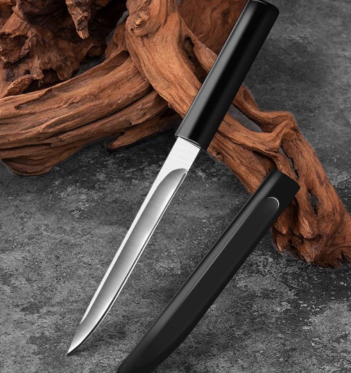 Kitchen Knife Set Clearance, High Carbon Stainless Steel Nakiri Cleaver Chef Santoku Paring Knife, Wooden Handle Sharp Cutting Knives for Meat Vegetable Fruit