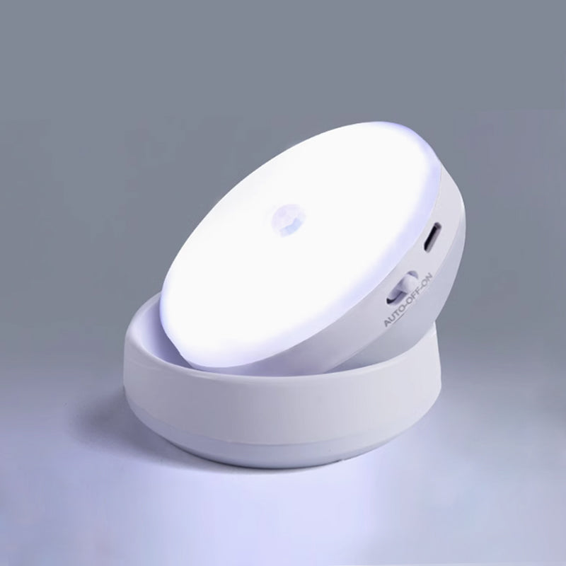 Motion Sensor LED Night Light Clearance, 360° Rotatable Rechargeable Wireless Wall Lamp, Auto On/Off Magnetic Stick-On Closet Stair Bedroom Cabinet Night Lamp