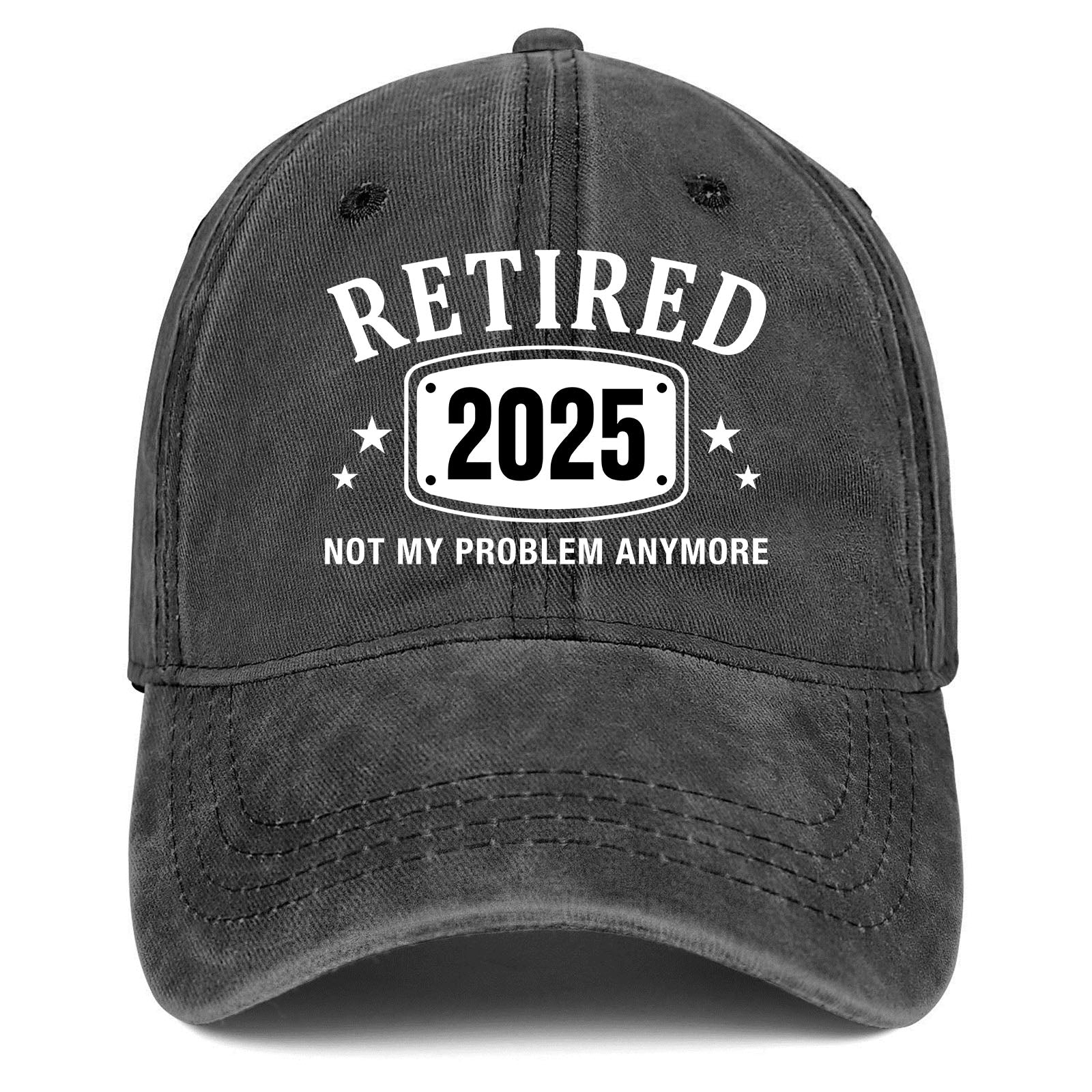 15071Pcs Clearance Vintage Washed Retired 2025 Baseball Hat, Funny Retirement Party Gift Adjustable Dad Cap