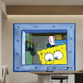 Cartoon Anime Hanging Wall Blanket, Cute Patrick Squidward Wall Hanging Decor for Bedroom Dorm Party Background