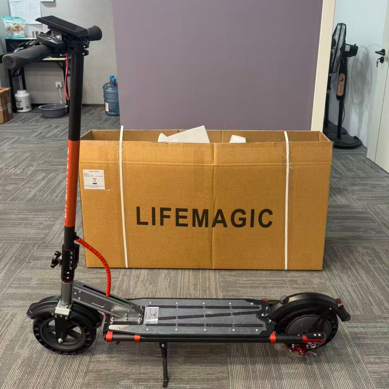 Wholesale Clearance LIFEMAGIC H1 Carbon Fiber Electric Scooter, 36V12.8AH Battery Foldable Commuter E-Scooter, UL Certified US Warehouse In Stock Bulk Supply