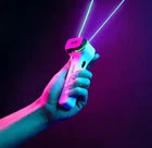 Glow In Dark Loop Lasso Rope Launcher, USB Charging String Shooter with UV Light, Interactive Trick Fidget Toy Gift Box Clearance Stock